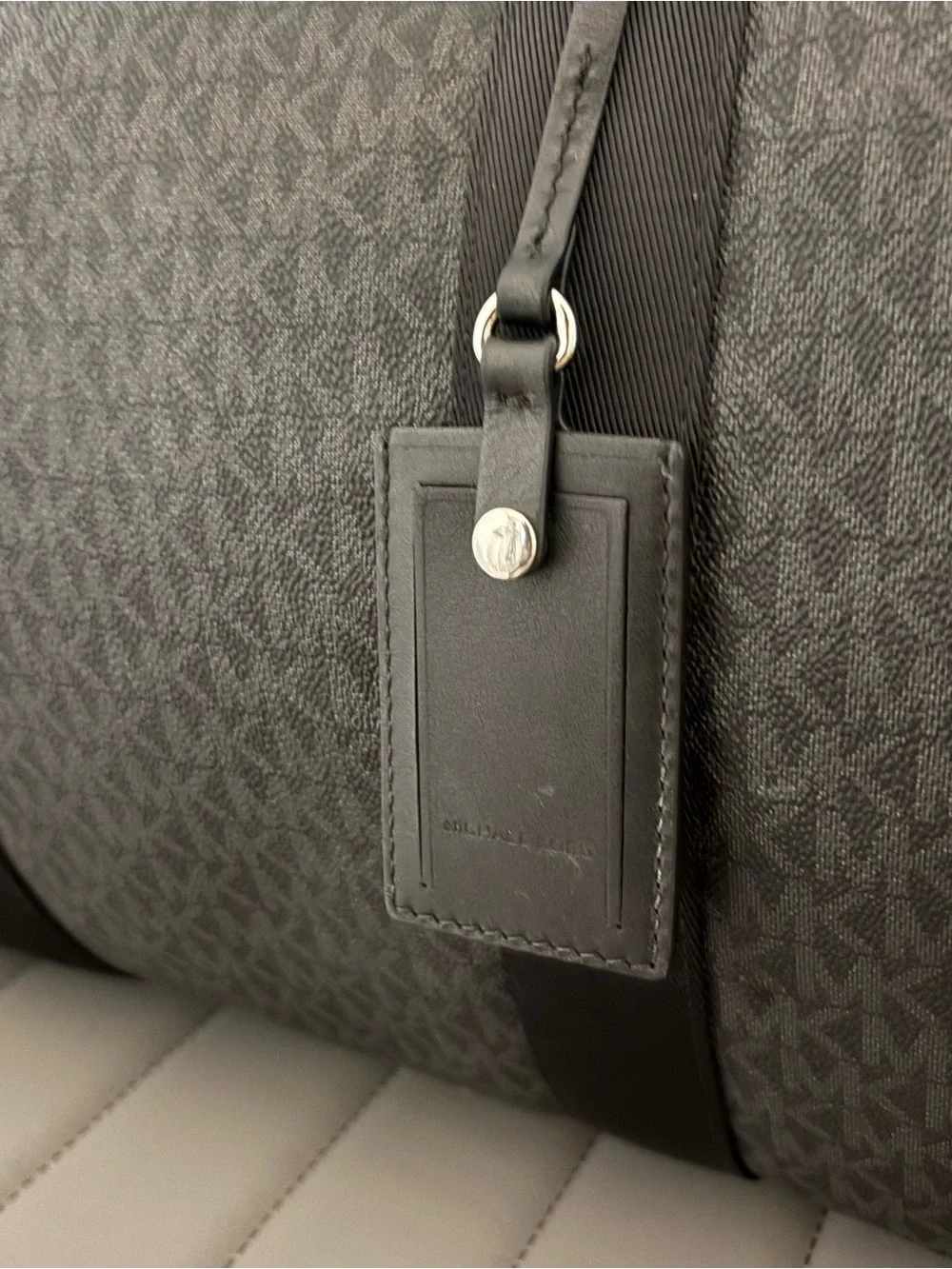 Michael Kors Black/Grey Logo Duffel Bag
